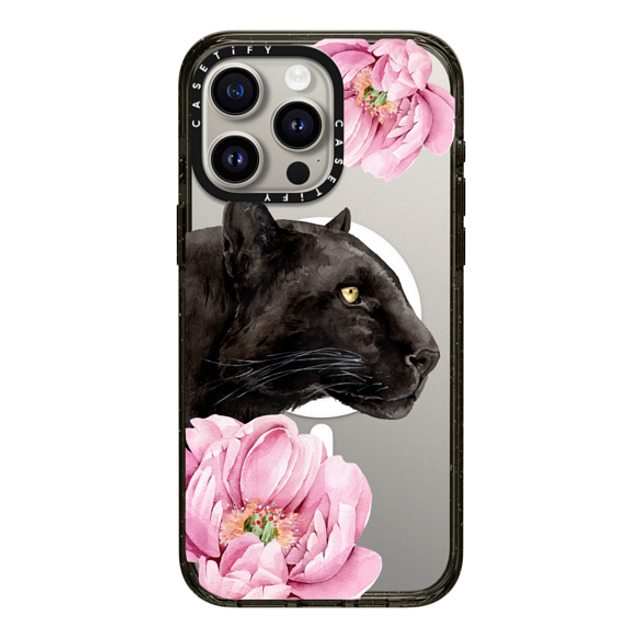 Victoria Ryabinina x CASETiFY iPhone 15 Pro Max Case Floral,Leopard Black Impact Case MagSafe Compatible Panther and peonies Back to School Victoria Ryabinina x CASETiFY iPhone 15 Pro Max Case Floral,Leopard Black Impact Case MagSafe Compatible Panther and peonies Back to School