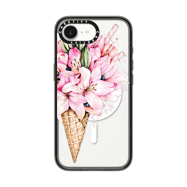 Victoria Ryabinina x CASETiFY iPhone 16e Case Floral,Fine Art Black Impact Case MagSafe Compatible Lilies ice cream Back to School Victoria Ryabinina x CASETiFY iPhone 16e Case Floral,Fine Art Black Impact Case MagSafe Compatible Lilies ice cream Back to School