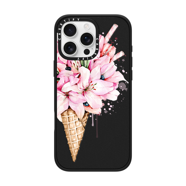 Victoria Ryabinina x CASETiFY iPhone 16 Pro Max Case Floral,Fine Art Matte Black Impact Case MagSafe Compatible Lilies ice cream Back to School Victoria Ryabinina x CASETiFY iPhone 16 Pro Max Case Floral,Fine Art Matte Black Impact Case MagSafe Compatible Lilies ice cream Back to School