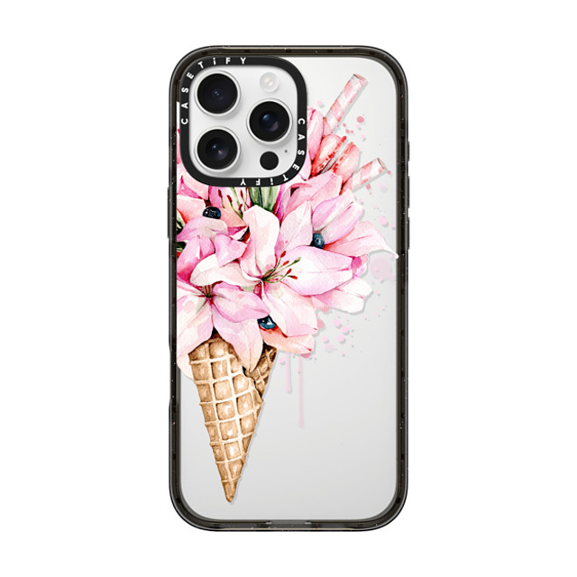 Victoria Ryabinina x CASETiFY iPhone 16 Pro Max Case Floral,Fine Art Black Impact Case Lilies ice cream Back to School Victoria Ryabinina x CASETiFY iPhone 16 Pro Max Case Floral,Fine Art Black Impact Case Lilies ice cream Back to School