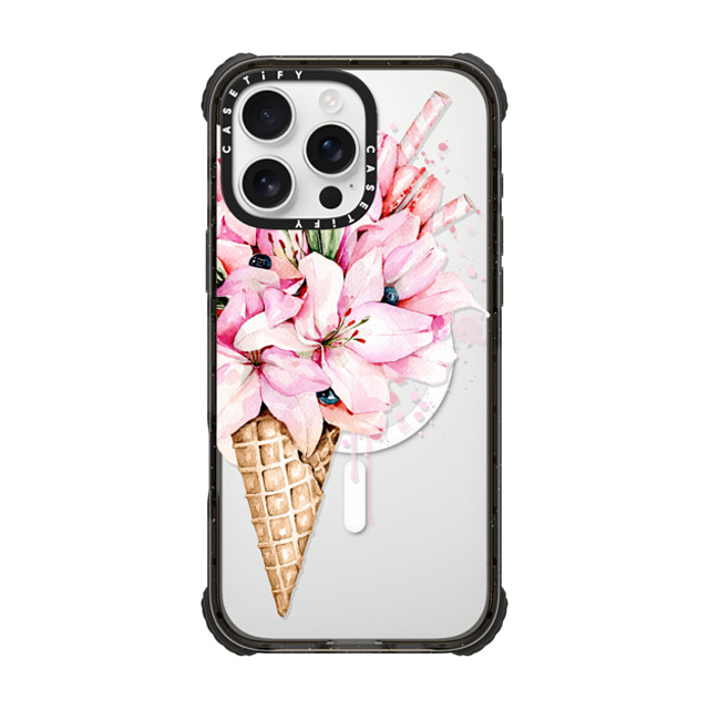 Victoria Ryabinina x CASETiFY iPhone 16 Pro Max Case Floral,Fine Art Black ウルトラ インパクトケース MagSafe 対応 Lilies ice cream Back to School Victoria Ryabinina x CASETiFY iPhone 16 Pro Max Case Floral,Fine Art Black ウルトラ インパクトケース MagSafe 対応 Lilies ice cream Back to School