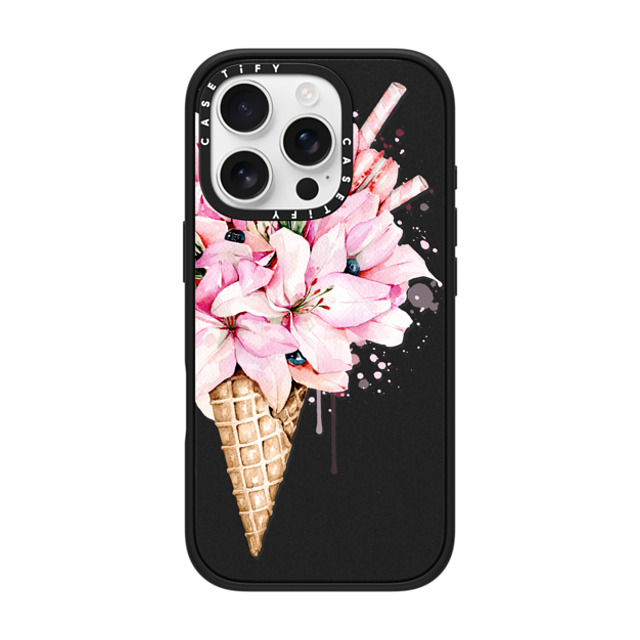 Victoria Ryabinina x CASETiFY iPhone 16 Pro Case Floral,Fine Art Matte Black Impact Case MagSafe Compatible Lilies ice cream Back to School Victoria Ryabinina x CASETiFY iPhone 16 Pro Case Floral,Fine Art Matte Black Impact Case MagSafe Compatible Lilies ice cream Back to School