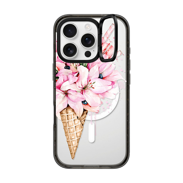 Victoria Ryabinina x CASETiFY iPhone 16 Pro Case Floral,Fine Art Black インパクトリングスタンドケース MagSafe対応 Lilies ice cream Back to School Victoria Ryabinina x CASETiFY iPhone 16 Pro Case Floral,Fine Art Black インパクトリングスタンドケース MagSafe対応 Lilies ice cream Back to School