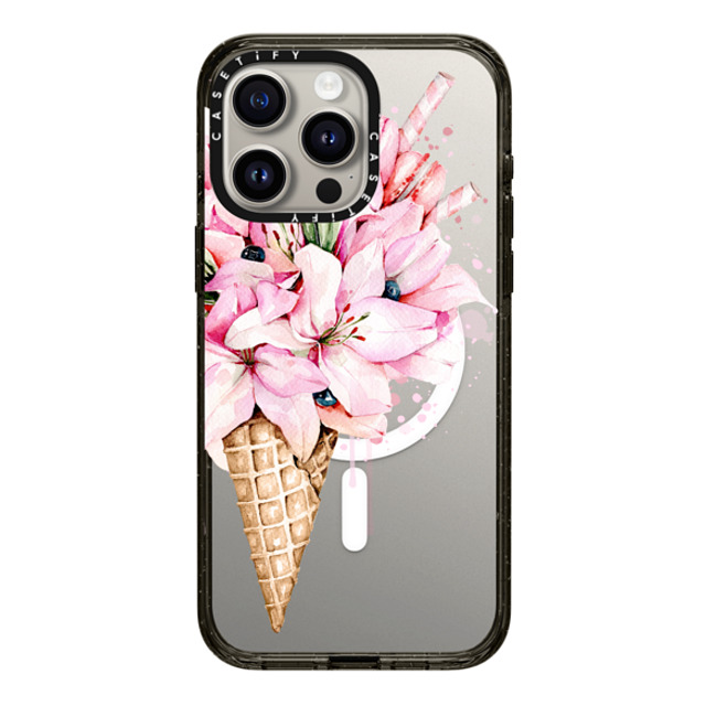 Victoria Ryabinina x CASETiFY iPhone 15 Pro Max Case Floral,Fine Art Black Impact Case MagSafe Compatible Lilies ice cream Back to School Victoria Ryabinina x CASETiFY iPhone 15 Pro Max Case Floral,Fine Art Black Impact Case MagSafe Compatible Lilies ice cream Back to School