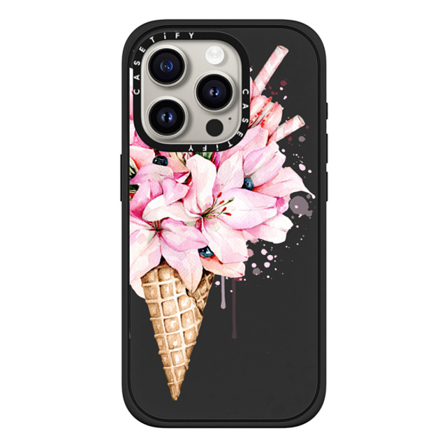 Victoria Ryabinina x CASETiFY iPhone 15 Pro Case Floral,Fine Art Matte Black Impact Case MagSafe Compatible Lilies ice cream Back to School Victoria Ryabinina x CASETiFY iPhone 15 Pro Case Floral,Fine Art Matte Black Impact Case MagSafe Compatible Lilies ice cream Back to School