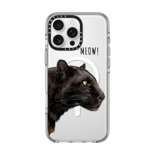 Victoria Ryabinina x CASETiFY iPhone 16 Pro Max ケース Leopard,Fine Art クリア クリア ケース MagSafe対応 Black panther Father's Day Victoria Ryabinina x CASETiFY iPhone 16 Pro Max ケース Leopard,Fine Art クリア クリア ケース MagSafe対応 Black panther Father's Day