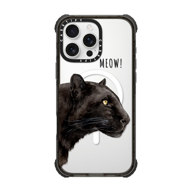 Victoria Ryabinina x CASETiFY iPhone 16 Pro Max ケース Leopard,Fine Art ブラック ウルトラ インパクトケース MagSafe 対応 Black panther Father's Day Victoria Ryabinina x CASETiFY iPhone 16 Pro Max ケース Leopard,Fine Art ブラック ウルトラ インパクトケース MagSafe 対応 Black panther Father's Day