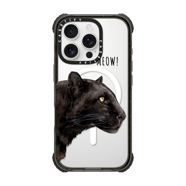 Victoria Ryabinina x CASETiFY iPhone 16 Pro ケース Leopard,Fine Art ブラック ウルトラ インパクトケース MagSafe 対応 Black panther Mother's Day Victoria Ryabinina x CASETiFY iPhone 16 Pro ケース Leopard,Fine Art ブラック ウルトラ インパクトケース MagSafe 対応 Black panther Mother's Day