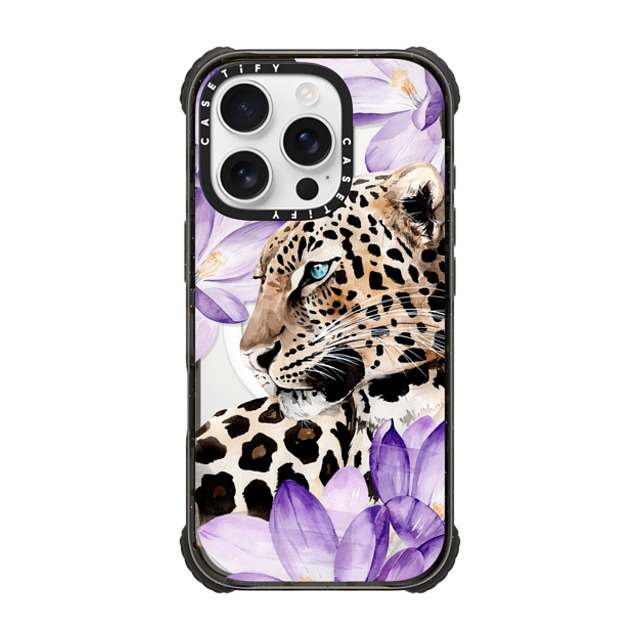 Victoria Ryabinina x CASETiFY iPhone 16 Pro ケース Floral,Leopard ブラック ウルトラ インパクトケース MagSafe 対応 Leopard with crocuses New iPhone Victoria Ryabinina x CASETiFY iPhone 16 Pro ケース Floral,Leopard ブラック ウルトラ インパクトケース MagSafe 対応 Leopard with crocuses New iPhone