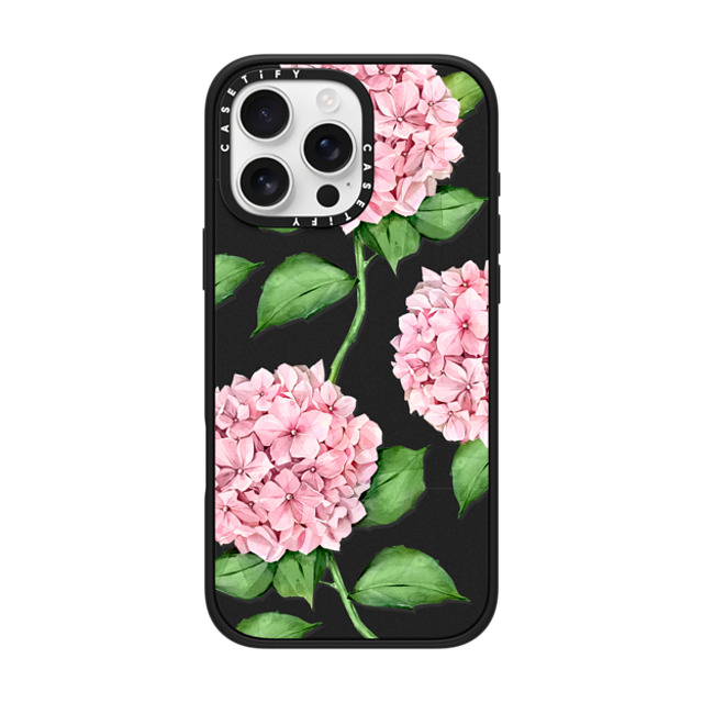 Victoria Ryabinina x CASETiFY iPhone 16 Pro Max Case Floral,Fine Art Matte Black Impact Case MagSafe Compatible Watercolor hydrangea Back to School Victoria Ryabinina x CASETiFY iPhone 16 Pro Max Case Floral,Fine Art Matte Black Impact Case MagSafe Compatible Watercolor hydrangea Back to School