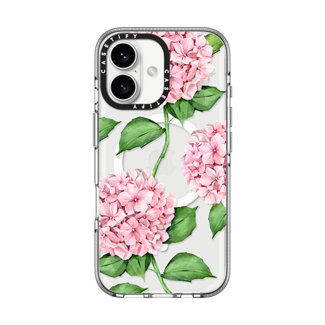 Victoria Ryabinina x CASETiFY iPhone 16 Case Floral,Fine Art Clear Clear Case MagSafe Compatible Watercolor hydrangea Father's Day Victoria Ryabinina x CASETiFY iPhone 16 Case Floral,Fine Art Clear Clear Case MagSafe Compatible Watercolor hydrangea Father's Day