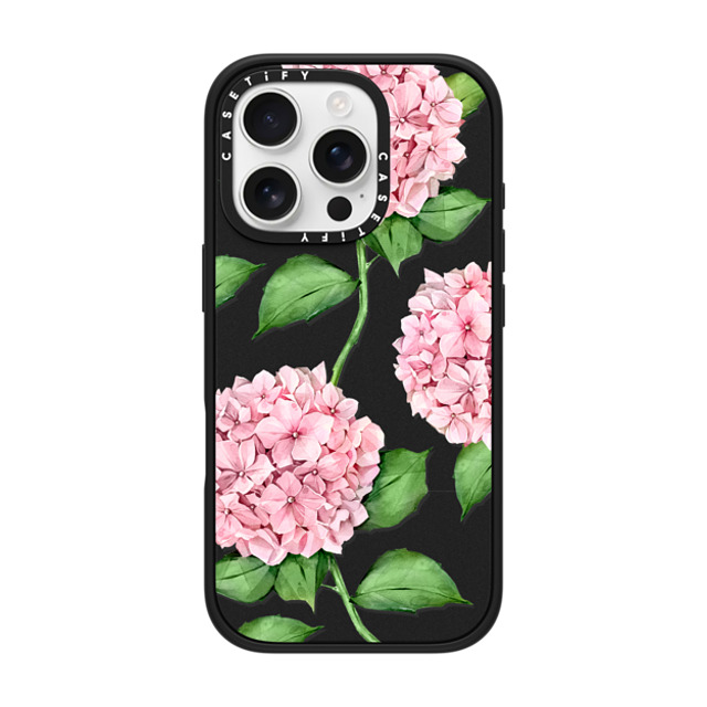 Victoria Ryabinina x CASETiFY iPhone 16 Pro Case Floral,Fine Art Matte Black Impact Case MagSafe Compatible Watercolor hydrangea Back to School Victoria Ryabinina x CASETiFY iPhone 16 Pro Case Floral,Fine Art Matte Black Impact Case MagSafe Compatible Watercolor hydrangea Back to School
