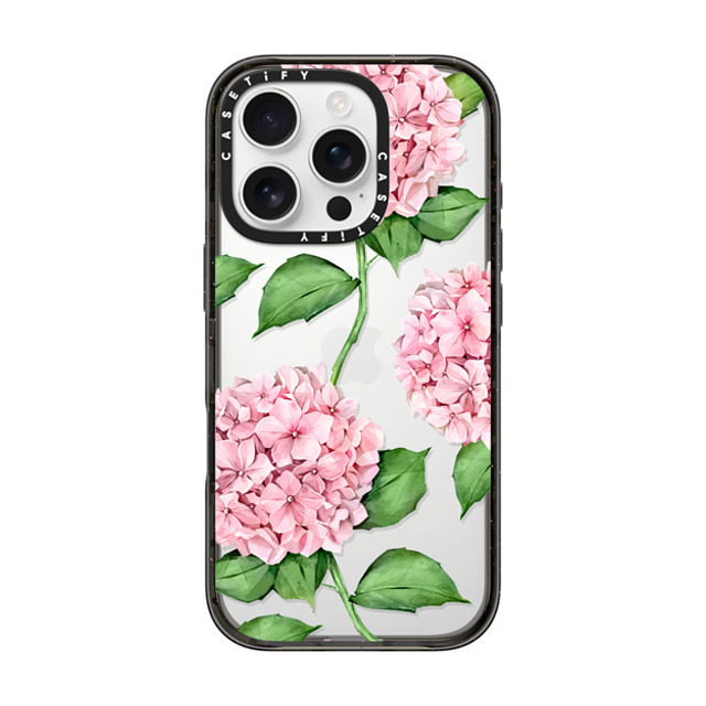 Victoria Ryabinina x CASETiFY iPhone 16 Pro Case Floral,Fine Art Black Impact Case Watercolor hydrangea Father's Day Victoria Ryabinina x CASETiFY iPhone 16 Pro Case Floral,Fine Art Black Impact Case Watercolor hydrangea Father's Day