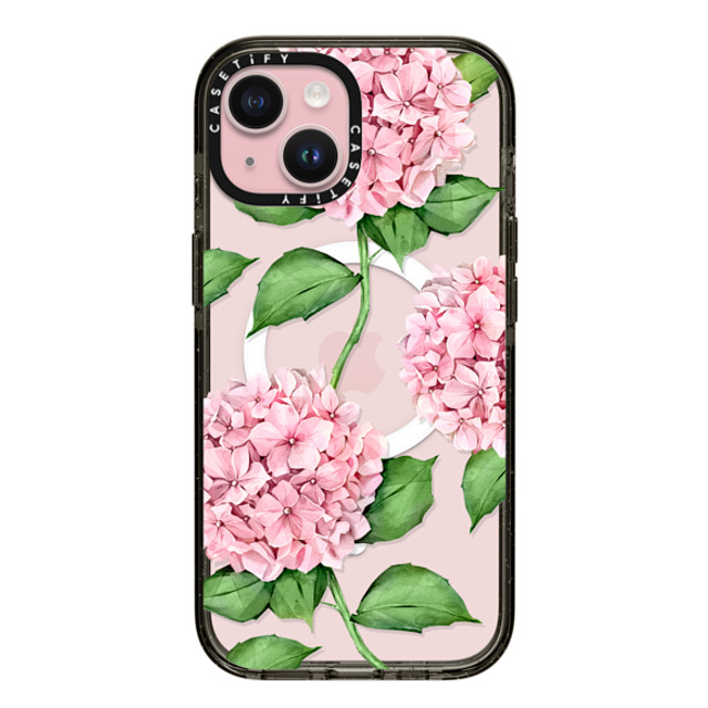 Victoria Ryabinina x CASETiFY iPhone 15 Case Floral,Fine Art Black Impact Case MagSafe Compatible Watercolor hydrangea Back to School Victoria Ryabinina x CASETiFY iPhone 15 Case Floral,Fine Art Black Impact Case MagSafe Compatible Watercolor hydrangea Back to School