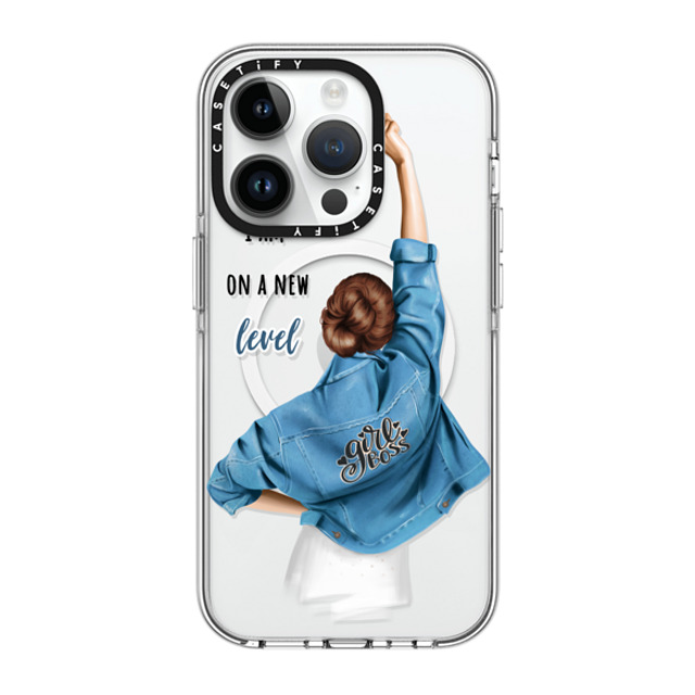 Victoria Ryabinina x CASETiFY iPhone 14 Pro Case Clear Clear Case MagSafe Compatible Girl boss (brunette) Victoria Ryabinina x CASETiFY iPhone 14 Pro Case Clear Clear Case MagSafe Compatible Girl boss (brunette)