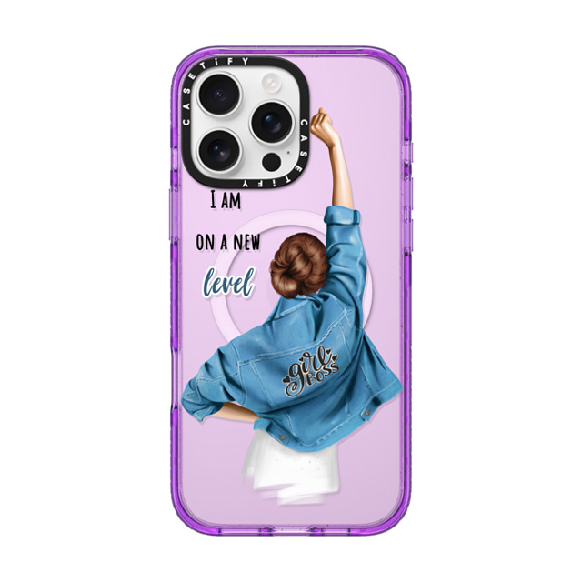 Victoria Ryabinina x CASETiFY iPhone 16 Pro Max Case パープル Impact Case MagSafe Compatible Girl boss (brunette) Victoria Ryabinina x CASETiFY iPhone 16 Pro Max Case パープル Impact Case MagSafe Compatible Girl boss (brunette)