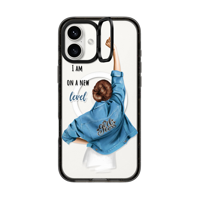 Victoria Ryabinina x CASETiFY iPhone 16 Plus Case Quote,Portraiture Black インパクトリングスタンドケース MagSafe対応 Girl boss (brunette) Back to School Victoria Ryabinina x CASETiFY iPhone 16 Plus Case Quote,Portraiture Black インパクトリングスタンドケース MagSafe対応 Girl boss (brunette) Back to School