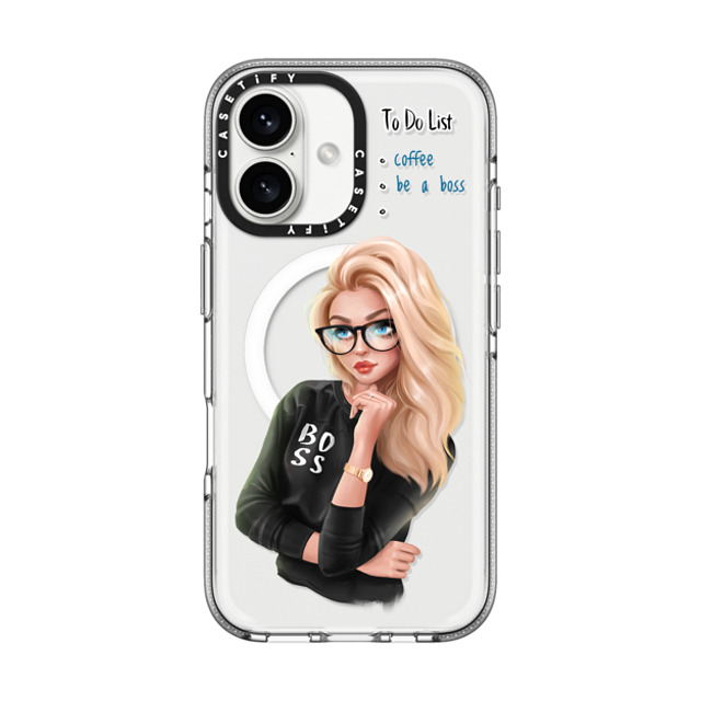 Victoria Ryabinina x CASETiFY iPhone 16 ケース Quote,Portraiture クリア クリア ケース MagSafe対応 Be a Boss Father's Day Victoria Ryabinina x CASETiFY iPhone 16 ケース Quote,Portraiture クリア クリア ケース MagSafe対応 Be a Boss Father's Day