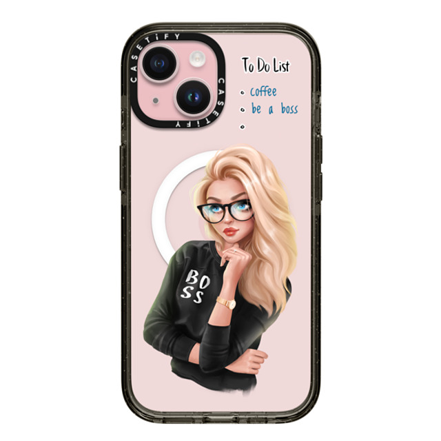 Victoria Ryabinina x CASETiFY iPhone 15 ケース Quote,Portraiture ブラック インパクトケース MagSafe対応 Be a Boss Father's Day Victoria Ryabinina x CASETiFY iPhone 15 ケース Quote,Portraiture ブラック インパクトケース MagSafe対応 Be a Boss Father's Day