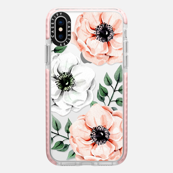 

iPhone 7 Plus/7/6 Plus/6/5/5s/5c Case - Watercolor anemones