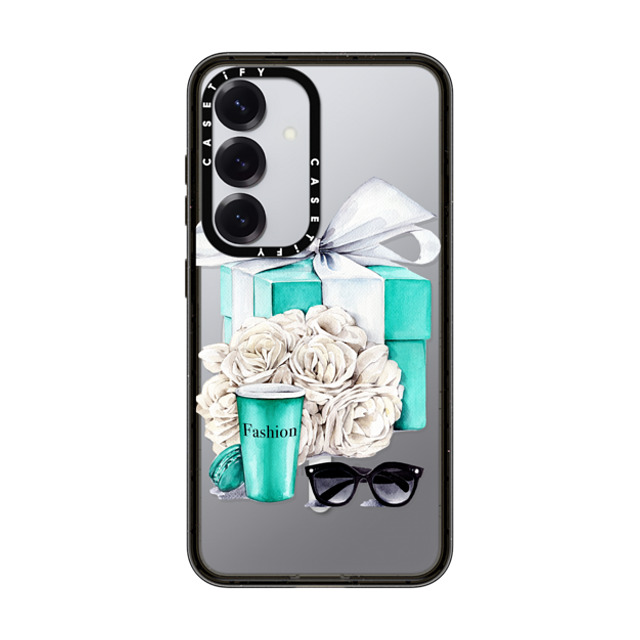 Victoria Ryabinina x CASETiFY Galaxy S25 Case Floral,Ribbon ブラック マグネット式 インパクトケース Blue gift box New iPhone Victoria Ryabinina x CASETiFY Galaxy S25 Case Floral,Ribbon ブラック マグネット式 インパクトケース Blue gift box New iPhone