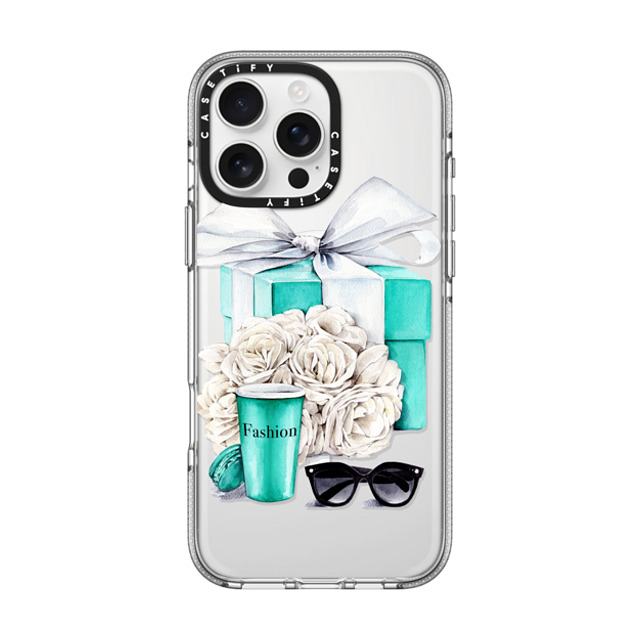 Victoria Ryabinina x CASETiFY iPhone 16 Pro Max ケース Floral,Ribbon クリア クリア ケース MagSafe対応 Blue gift box Father's Day Victoria Ryabinina x CASETiFY iPhone 16 Pro Max ケース Floral,Ribbon クリア クリア ケース MagSafe対応 Blue gift box Father's Day