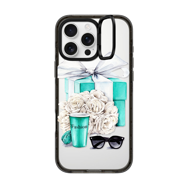 Victoria Ryabinina x CASETiFY iPhone 16 Pro Max ケース Floral,Ribbon ブラック インパクトリングスタンドケース MagSafe対応 Blue gift box Father's Day Victoria Ryabinina x CASETiFY iPhone 16 Pro Max ケース Floral,Ribbon ブラック インパクトリングスタンドケース MagSafe対応 Blue gift box Father's Day