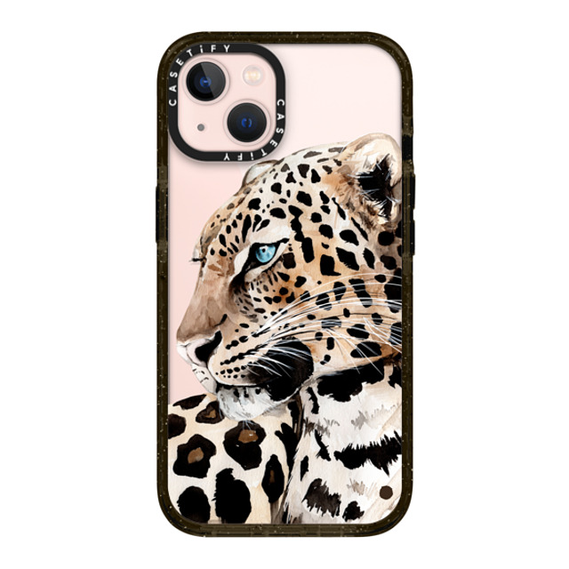 Victoria Ryabinina x CASETiFY iPhone 13 ケース ブラック インパクトケース Leopard