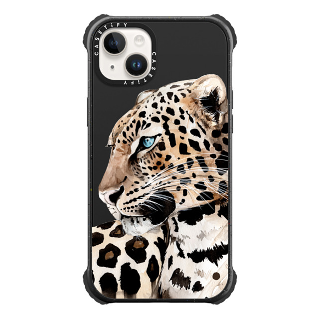 Victoria Ryabinina x CASETiFY iPhone 14 Plus ケース Leopard,Fine Art マットブラック ウルトラ インパクトケース MagSafe 対応 レオパード Mother's Day Victoria Ryabinina x CASETiFY iPhone 14 Plus ケース Leopard,Fine Art マットブラック ウルトラ インパクトケース MagSafe 対応 レオパード Mother's Day