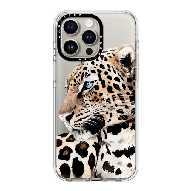 Victoria Ryabinina x CASETiFY iPhone 15 Pro Max ケース クリア クリア ケース MagSafe対応 Leopard