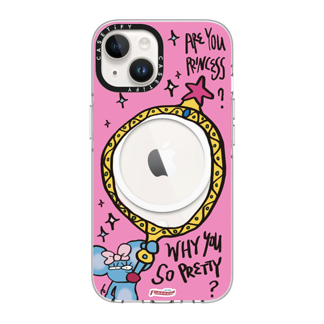 CASETiFY iPhone 14 ケース クリア クリア ケース MagSafe対応 Mousey Magic Mirror zayla zhou