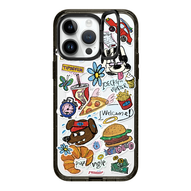 CASETiFY iPhone 14 Pro Max ケース ブラック インパクトリングスタンドケース MagSafe対応 Fast Food Open zayla zhou Back to School CASETiFY iPhone 14 Pro Max ケース ブラック インパクトリングスタンドケース MagSafe対応 Fast Food Open zayla zhou Back to School