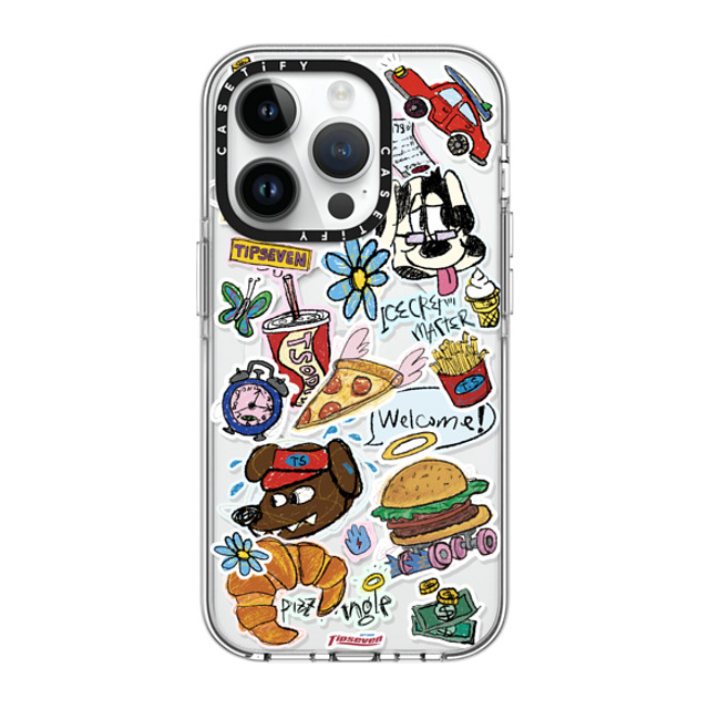 CASETiFY iPhone 14 Pro ケース クリア クリア ケース MagSafe対応 Fast Food Open zayla zhou