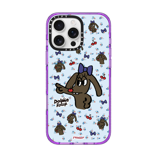CASETiFY iPhone 16 Pro Max ケース パープル インパクトケース MagSafe対応 チェリー（赤） Cherry Tooth Girl