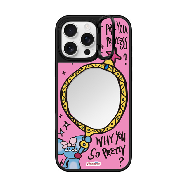 CASETiFY iPhone 16 Pro Max Case Silver on Black ミラー リングスタンドケース MagSafe対応 Mousey Magic Mirror zayla zhou CASETiFY iPhone 16 Pro Max Case Silver on Black ミラー リングスタンドケース MagSafe対応 Mousey Magic Mirror zayla zhou