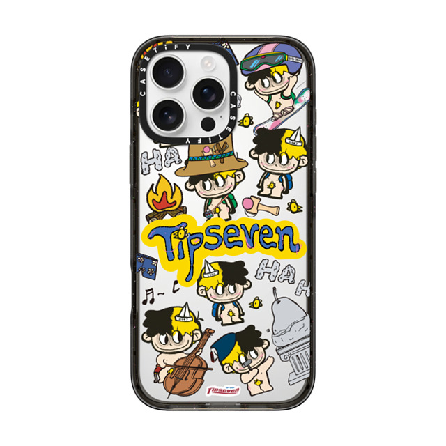 CASETiFY iPhone 16 Pro Max ケース ブラック インパクトケース Chick's Journey zayla zhou