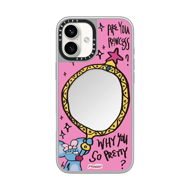 CASETiFY iPhone 16 Plus ケース シルバー (シルバーバンパー) ミラーケース MagSafe対応 Mousey Magic Mirror zayla zhou Father's Day CASETiFY iPhone 16 Plus ケース シルバー (シルバーバンパー) ミラーケース MagSafe対応 Mousey Magic Mirror zayla zhou Father's Day