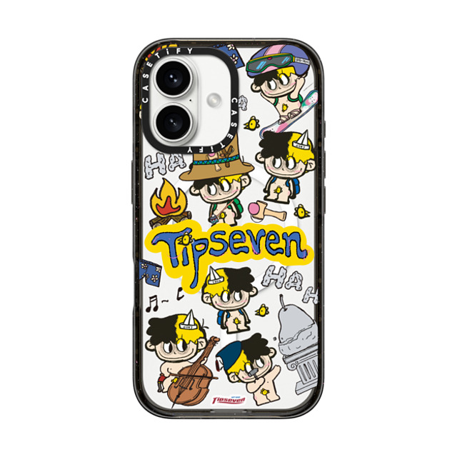 CASETiFY iPhone 16 ケース ブラック インパクトケース MagSafe対応 Chick's Journey zayla zhou