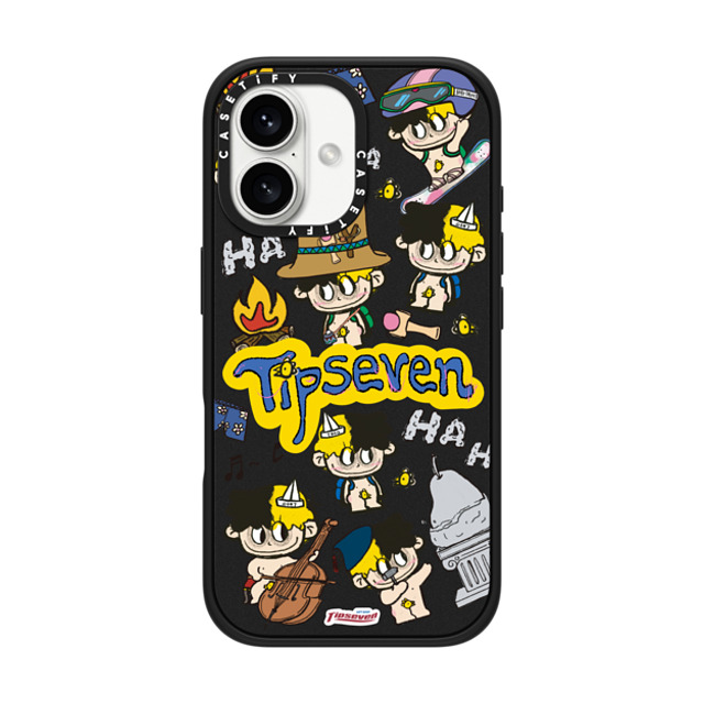 CASETiFY iPhone 16 ケース マットブラック インパクトケース MagSafe対応 Chick's Journey zayla zhou