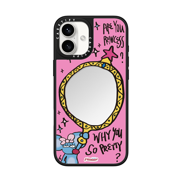 CASETiFY iPhone 16 Plus ケース Silver on Black ミラーケース MagSafe対応 Mousey Magic Mirror zayla zhou Father's Day CASETiFY iPhone 16 Plus ケース Silver on Black ミラーケース MagSafe対応 Mousey Magic Mirror zayla zhou Father's Day