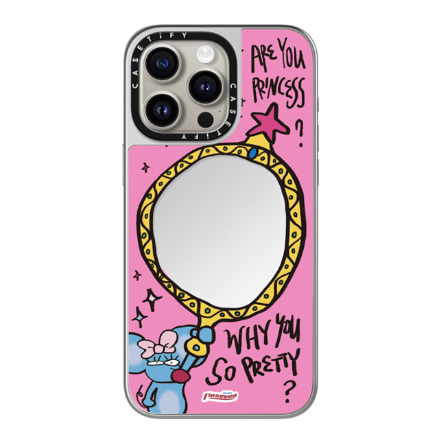 CASETiFY iPhone 15 Pro Max ケース シルバー (シルバーバンパー) ミラーケース MagSafe対応 Mousey Magic Mirror zayla zhou Father's Day CASETiFY iPhone 15 Pro Max ケース シルバー (シルバーバンパー) ミラーケース MagSafe対応 Mousey Magic Mirror zayla zhou Father's Day