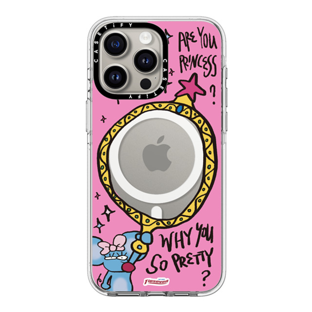 CASETiFY iPhone 15 Pro Max ケース クリア クリア ケース MagSafe対応 Mousey Magic Mirror zayla zhou