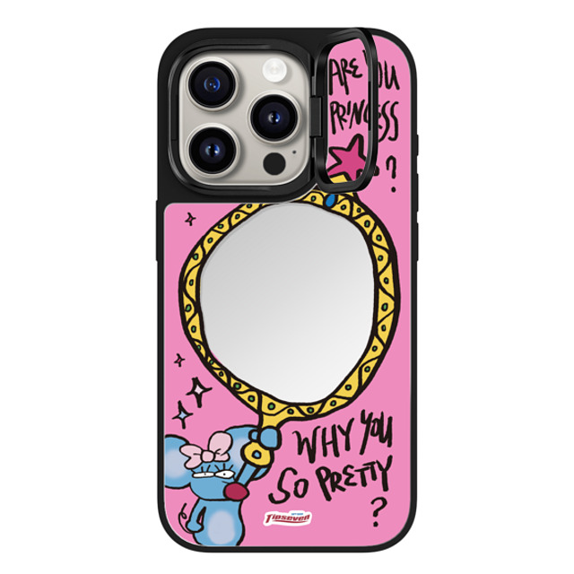 CASETiFY iPhone 15 Pro Case Silver on Black ミラー リングスタンドケース MagSafe対応 Mousey Magic Mirror zayla zhou Mother's Day CASETiFY iPhone 15 Pro Case Silver on Black ミラー リングスタンドケース MagSafe対応 Mousey Magic Mirror zayla zhou Mother's Day