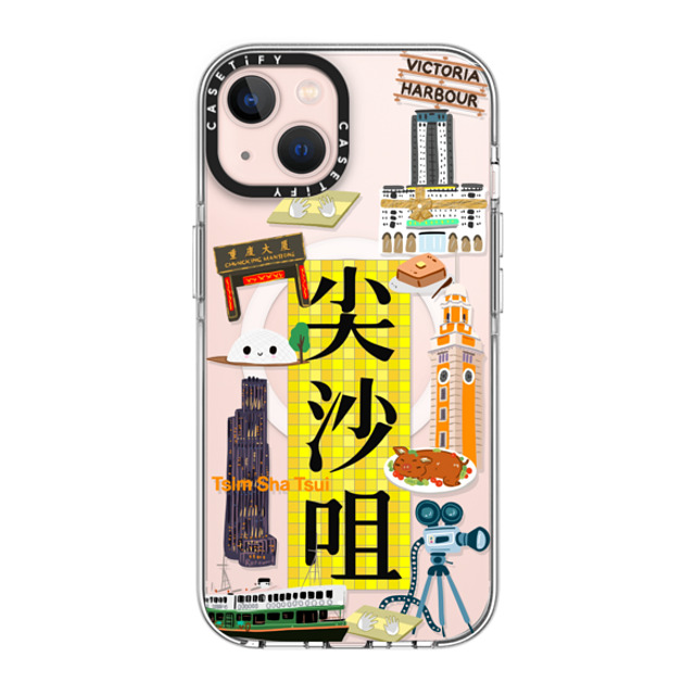 CASETiFY iPhone 13 Case クリア クリア ケース MagSafe対応 District - Tsim Sha Tsui Case (HK Exclusive) zayla zhou Mother's Day CASETiFY iPhone 13 Case クリア クリア ケース MagSafe対応 District - Tsim Sha Tsui Case (HK Exclusive) zayla zhou Mother's Day