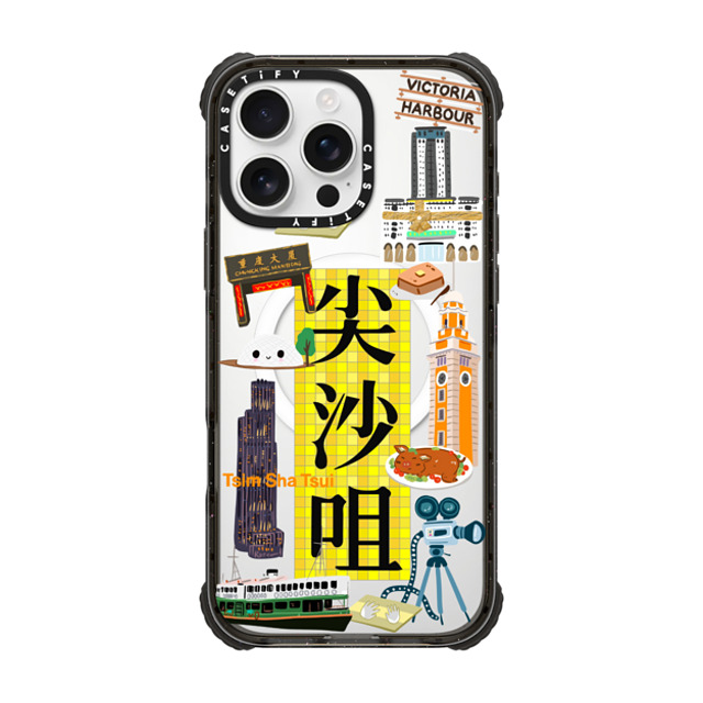 CASETiFY iPhone 16 Pro Max Case ブラック ウルトラ インパクトケース MagSafe 対応 District - Tsim Sha Tsui Case (HK Exclusive) zayla zhou Mother's Day CASETiFY iPhone 16 Pro Max Case ブラック ウルトラ インパクトケース MagSafe 対応 District - Tsim Sha Tsui Case (HK Exclusive) zayla zhou Mother's Day