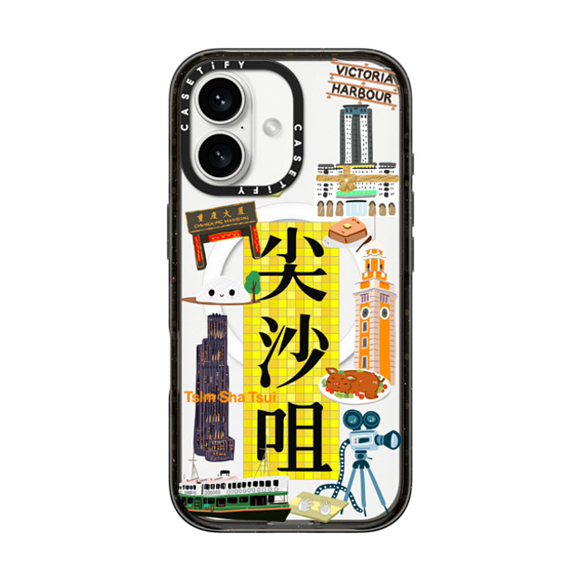 CASETiFY iPhone 16 Case ブラック インパクトケース MagSafe対応 District - Tsim Sha Tsui Case (HK Exclusive) zayla zhou Mother's Day CASETiFY iPhone 16 Case ブラック インパクトケース MagSafe対応 District - Tsim Sha Tsui Case (HK Exclusive) zayla zhou Mother's Day