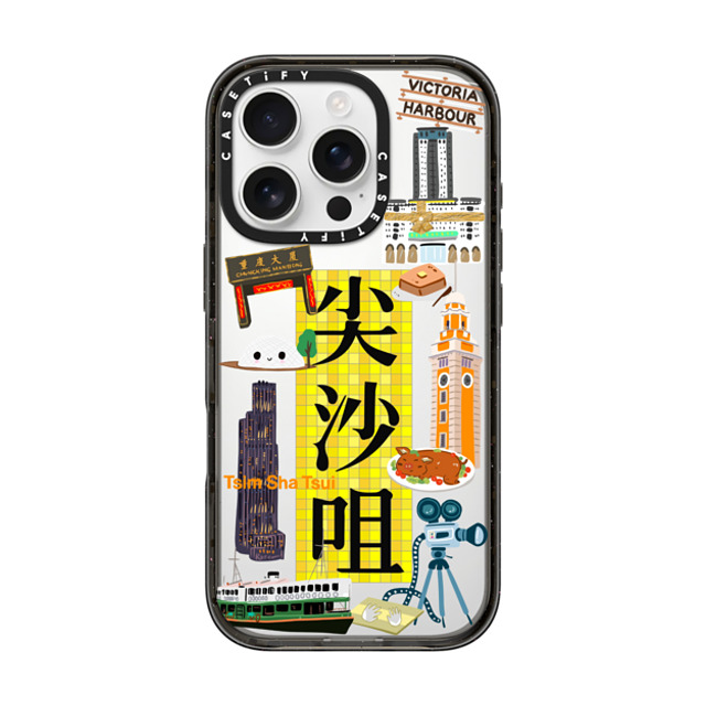 CASETiFY iPhone 16 Pro Case ブラック インパクトケース District - Tsim Sha Tsui Case (HK Exclusive) zayla zhou Mother's Day CASETiFY iPhone 16 Pro Case ブラック インパクトケース District - Tsim Sha Tsui Case (HK Exclusive) zayla zhou Mother's Day