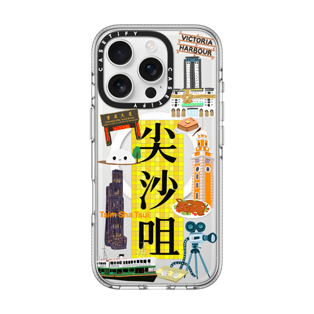 CASETiFY iPhone 16 Pro Case クリア クリア ケース MagSafe対応 District - Tsim Sha Tsui Case (HK Exclusive) zayla zhou Mother's Day CASETiFY iPhone 16 Pro Case クリア クリア ケース MagSafe対応 District - Tsim Sha Tsui Case (HK Exclusive) zayla zhou Mother's Day