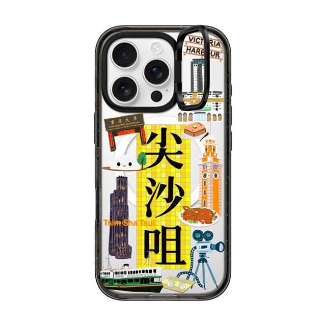 CASETiFY iPhone 16 Pro Case ブラック インパクトリングスタンドケース MagSafe対応 District - Tsim Sha Tsui Case (HK Exclusive) zayla zhou Mother's Day CASETiFY iPhone 16 Pro Case ブラック インパクトリングスタンドケース MagSafe対応 District - Tsim Sha Tsui Case (HK Exclusive) zayla zhou Mother's Day