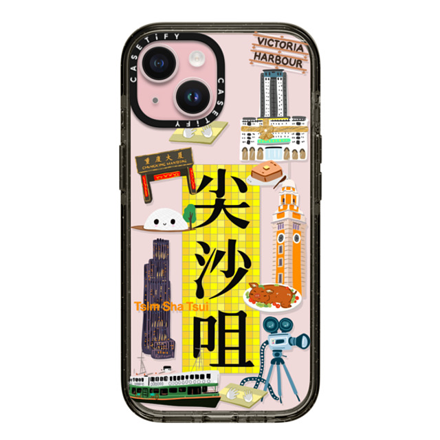 CASETiFY iPhone 15 Case ブラック インパクトケース District - Tsim Sha Tsui Case (HK Exclusive) zayla zhou Mother's Day CASETiFY iPhone 15 Case ブラック インパクトケース District - Tsim Sha Tsui Case (HK Exclusive) zayla zhou Mother's Day
